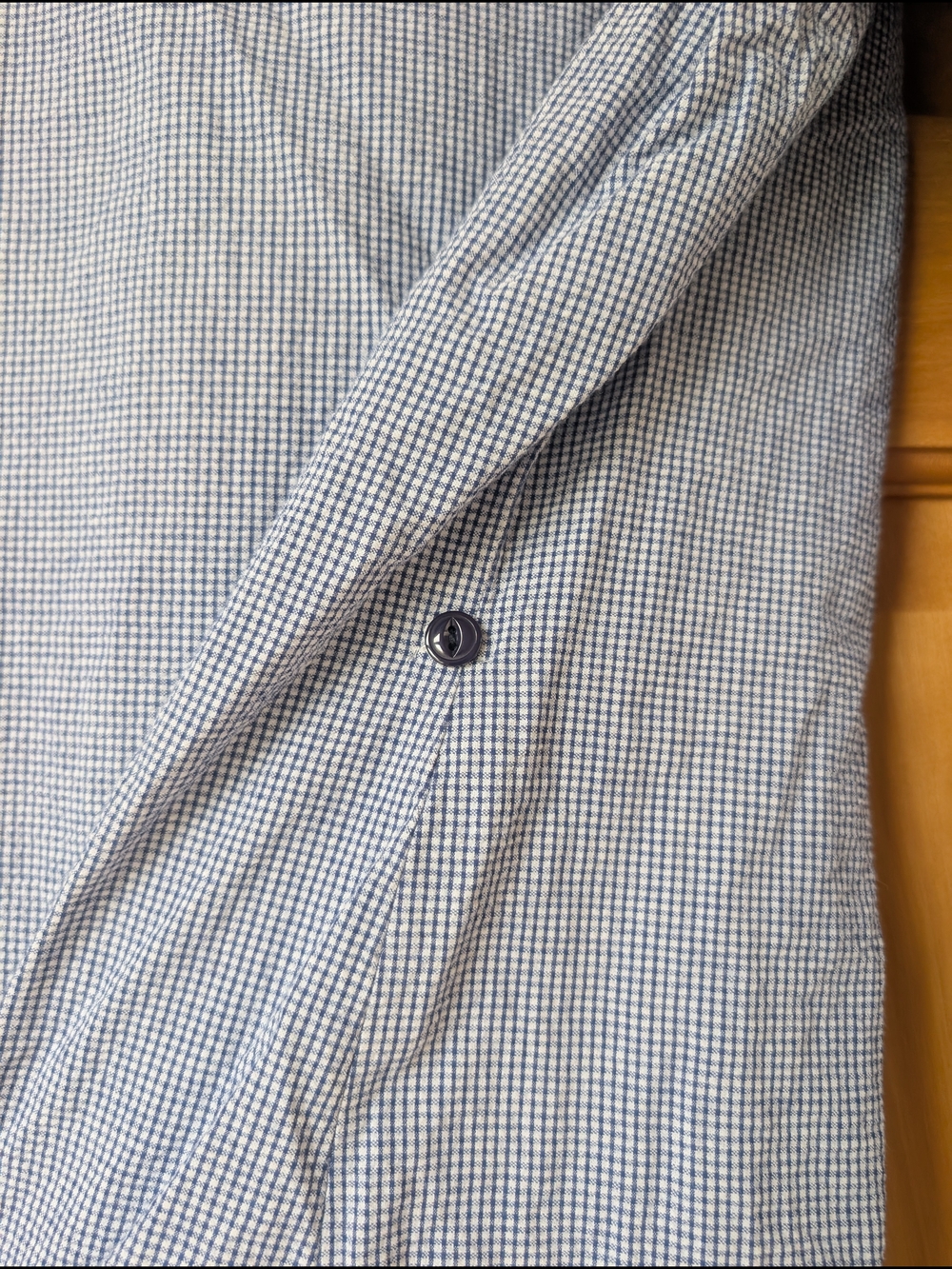 Matchstick Blue & White Mini-Check Button Front Shirt - Picture 10 of 10